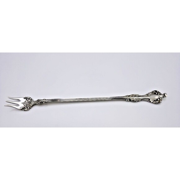 Rogers & Bros CREST Pattern Silverplate Pickle Seafood Cocktail Fork 7" Mfg IS - Picture 1 of 7